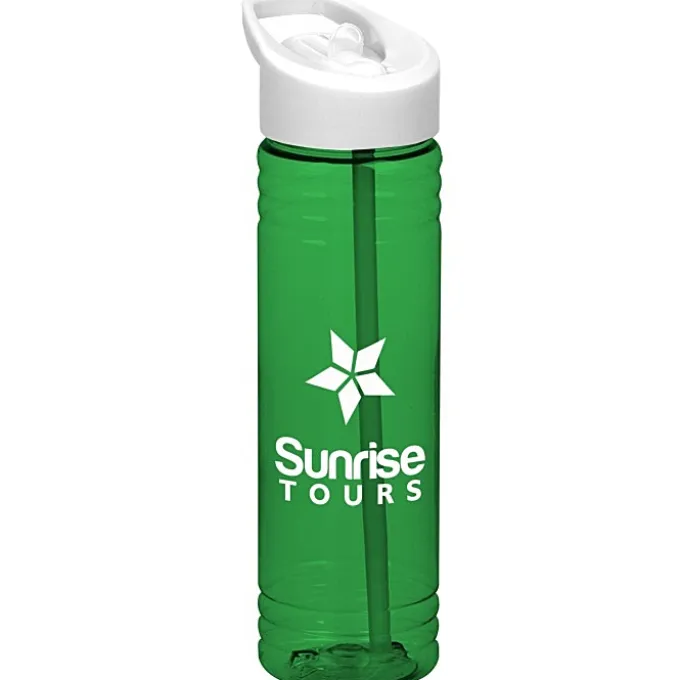 Halcyon Water Bottle with Flip Straw Lid - 24 oz