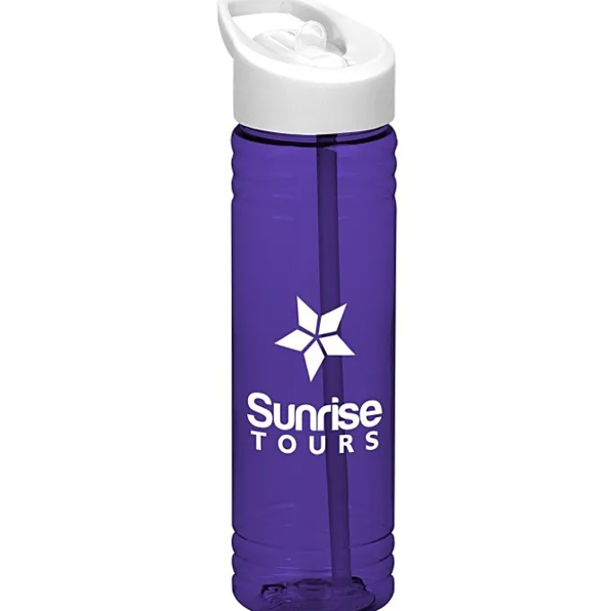 Halcyon Water Bottle with Flip Straw Lid - 24 oz