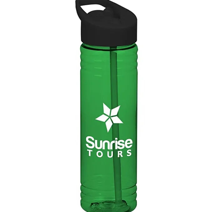 Halcyon Water Bottle with Flip Straw Lid - 24 oz