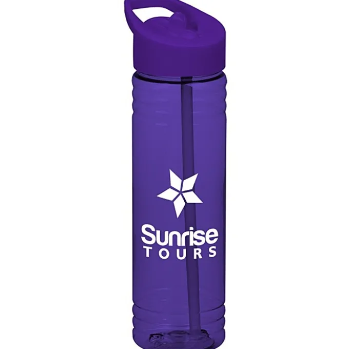 Halcyon Water Bottle with Flip Straw Lid - 24 oz