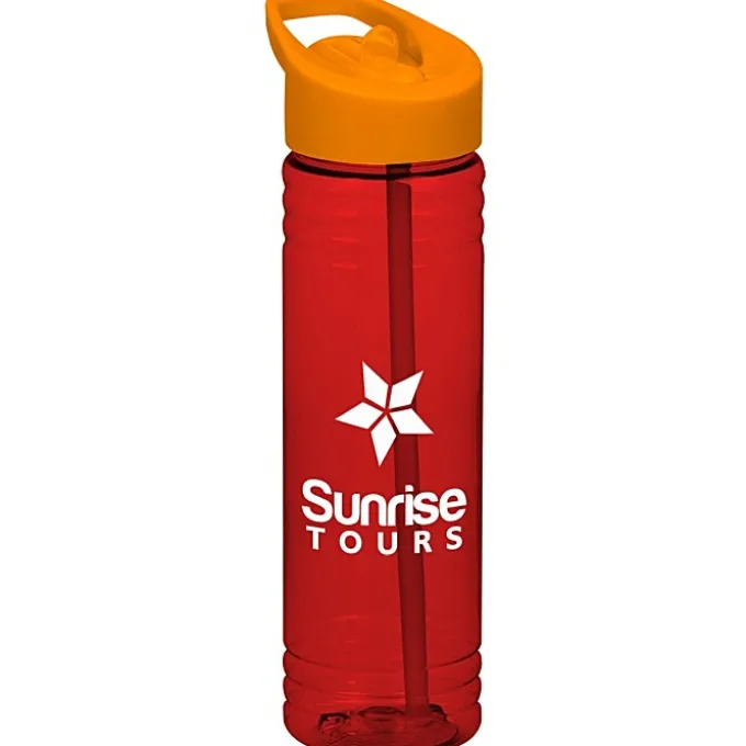 Halcyon Water Bottle with Flip Straw Lid - 24 oz