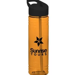 Halcyon Water Bottle with Flip Straw Lid - 24 oz