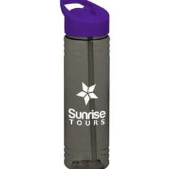 Halcyon Water Bottle with Flip Straw Lid - 24 oz