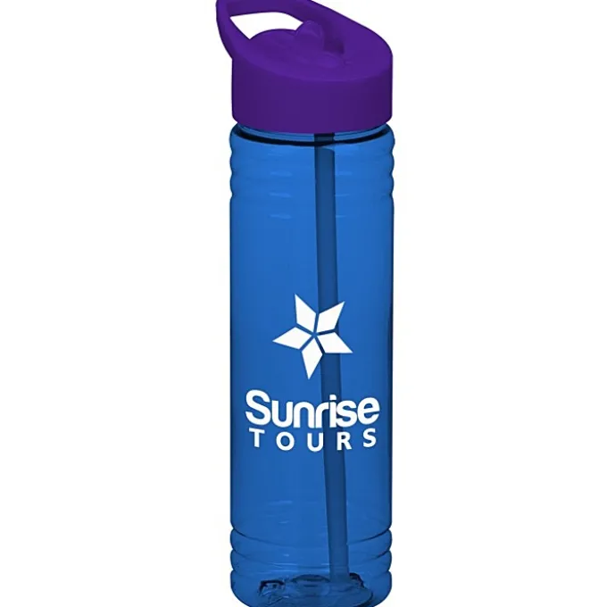 Halcyon Water Bottle with Flip Straw Lid - 24 oz