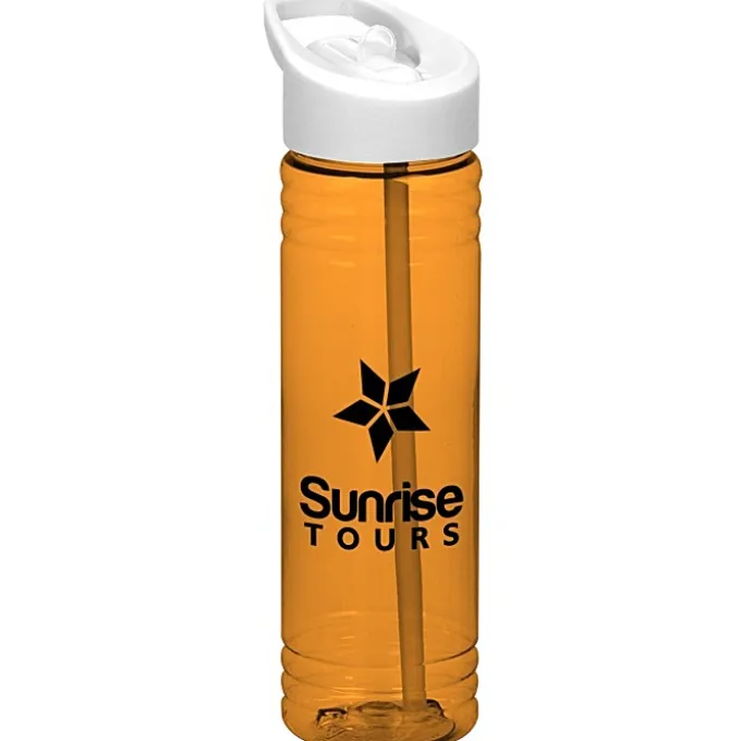 Halcyon Water Bottle with Flip Straw Lid - 24 oz
