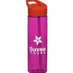 Halcyon Water Bottle with Flip Straw Lid - 24 oz