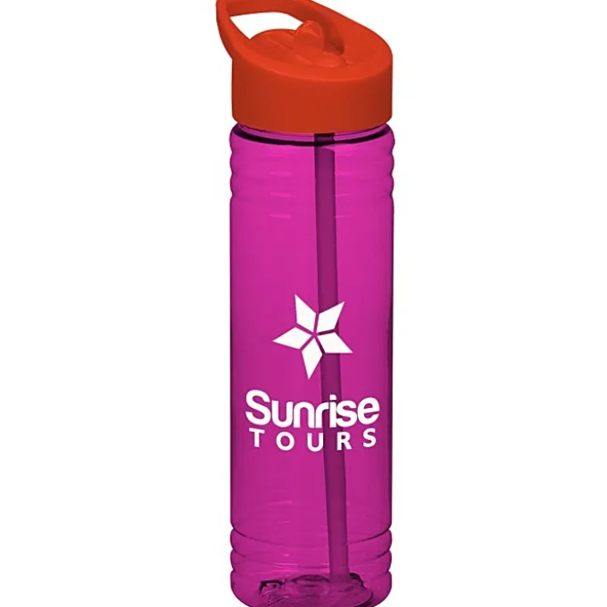 Halcyon Water Bottle with Flip Straw Lid - 24 oz
