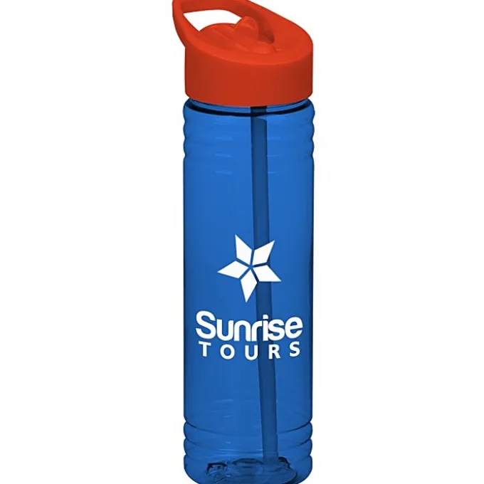 Halcyon Water Bottle with Flip Straw Lid - 24 oz