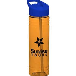 Halcyon Water Bottle with Flip Straw Lid - 24 oz