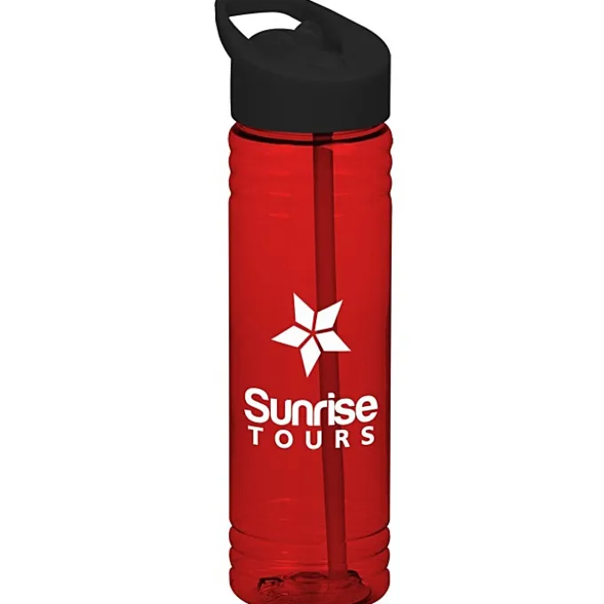 Halcyon Water Bottle with Flip Straw Lid - 24 oz