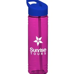 Halcyon Water Bottle with Flip Straw Lid - 24 oz