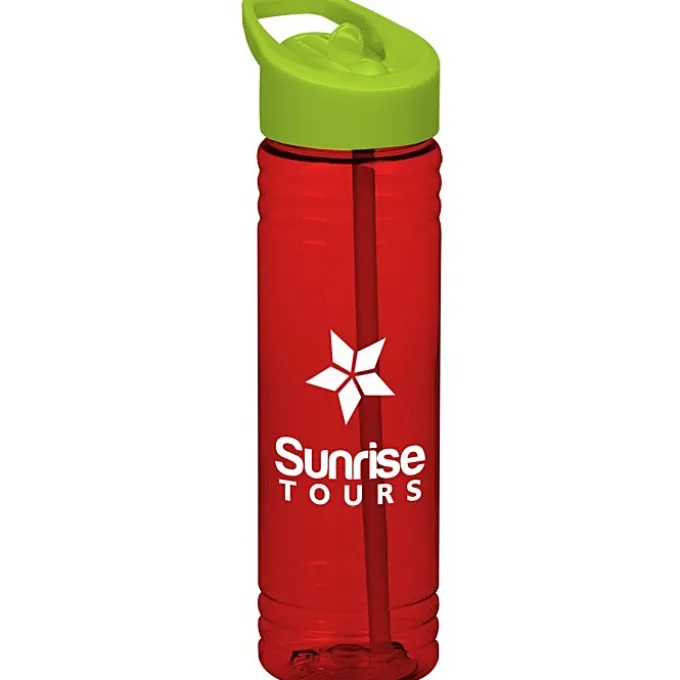Halcyon Water Bottle with Flip Straw Lid - 24 oz