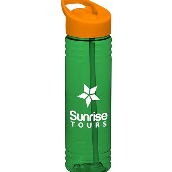 Halcyon Water Bottle with Flip Straw Lid - 24 oz