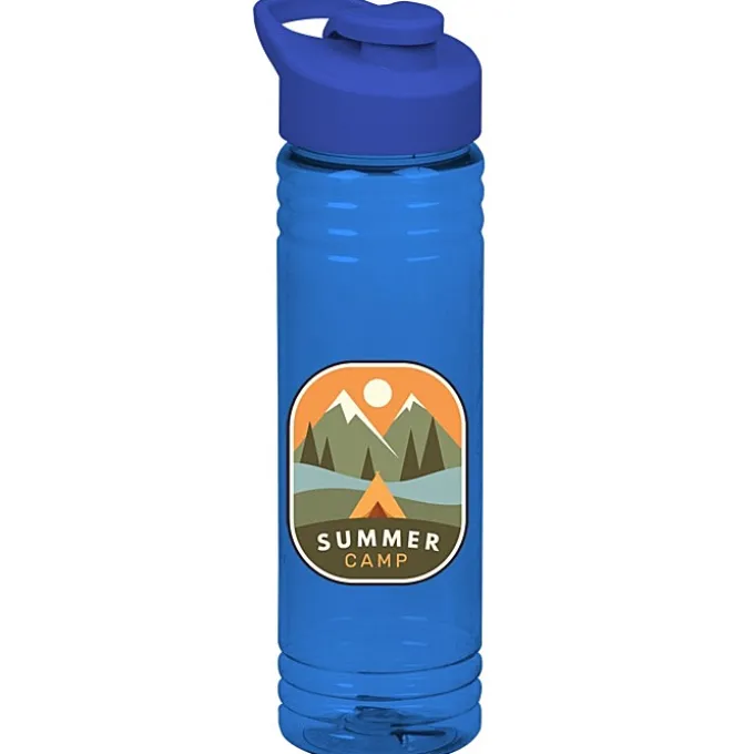 Halcyon Water Bottle with Flip Carry Lid - 24 oz - Full Color
