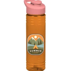 Halcyon Water Bottle with Flip Carry Lid - 24 oz - Full Color