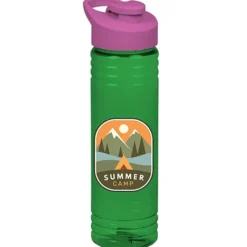 Halcyon Water Bottle with Flip Carry Lid - 24 oz - Full Color