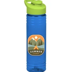 Halcyon Water Bottle with Flip Carry Lid - 24 oz - Full Color