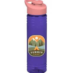 Halcyon Water Bottle with Flip Carry Lid - 24 oz - Full Color