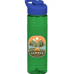 Halcyon Water Bottle with Flip Carry Lid - 24 oz - Full Color