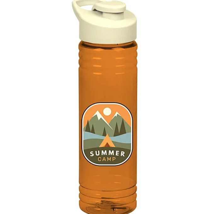 Halcyon Water Bottle with Flip Carry Lid - 24 oz - Full Color