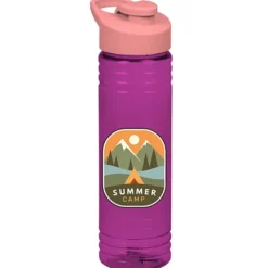 Halcyon Water Bottle with Flip Carry Lid - 24 oz - Full Color