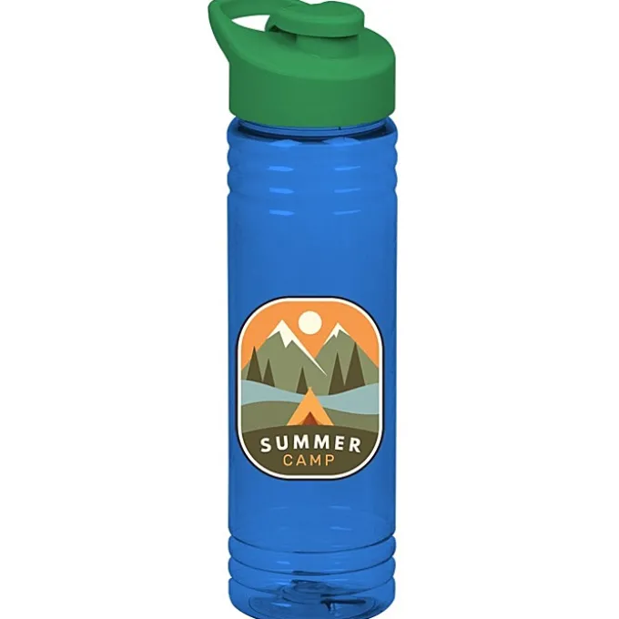 Halcyon Water Bottle with Flip Carry Lid - 24 oz - Full Color