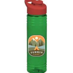 Halcyon Water Bottle with Flip Carry Lid - 24 oz - Full Color