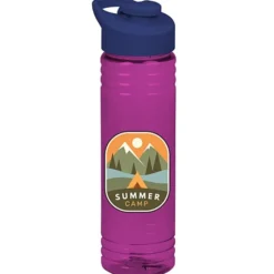 Halcyon Water Bottle with Flip Carry Lid - 24 oz - Full Color