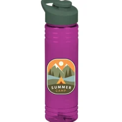 Halcyon Water Bottle with Flip Carry Lid - 24 oz - Full Color