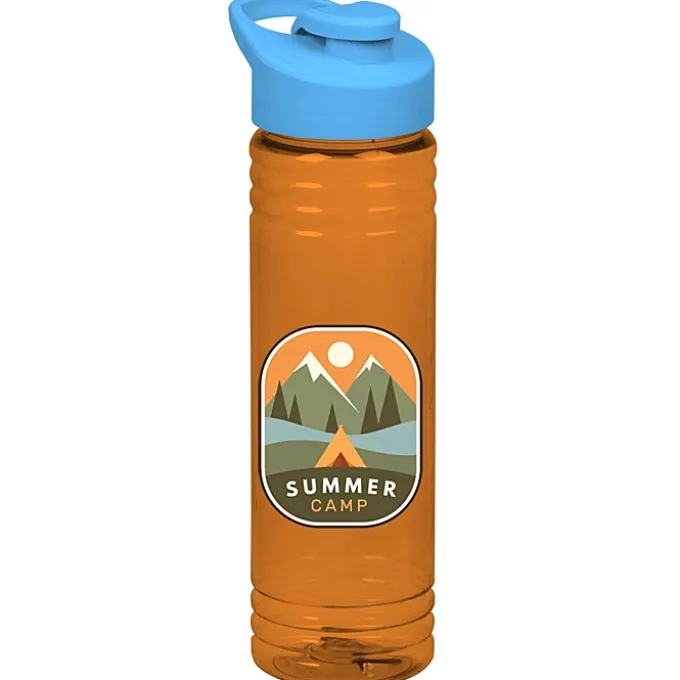 Halcyon Water Bottle with Flip Carry Lid - 24 oz - Full Color