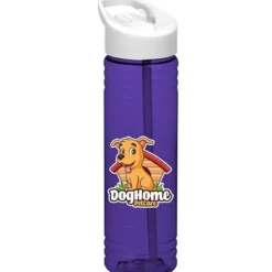 Halcyon Water Bottle with Flip Straw Lid - 24 oz - Full Color