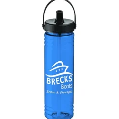 Halcyon Water Bottle with Folding Flip Straw Lid - 24 oz.