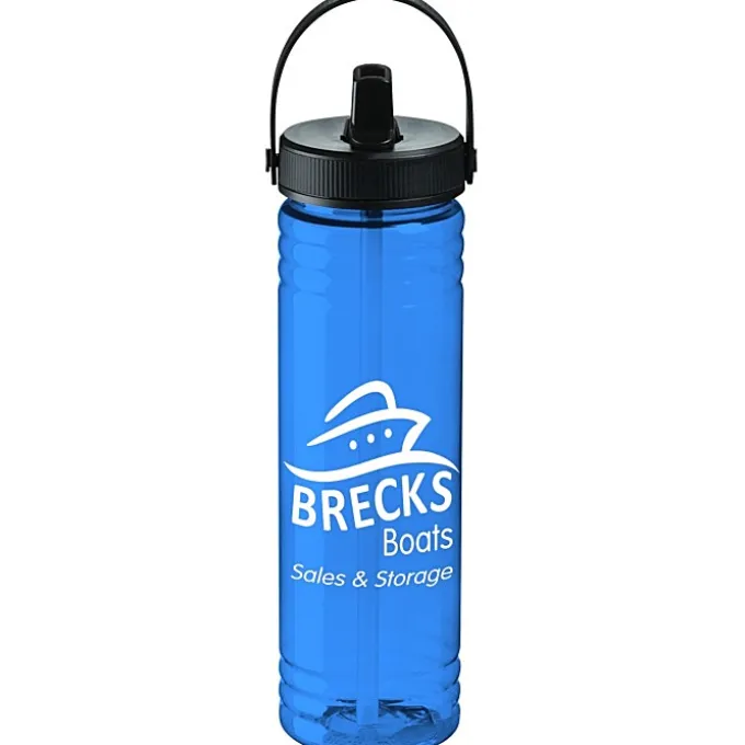 Halcyon Water Bottle with Folding Flip Straw Lid - 24 oz.