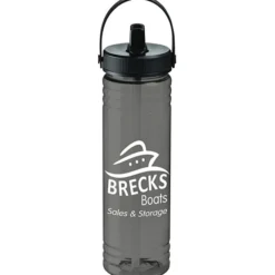 Halcyon Water Bottle with Folding Flip Straw Lid - 24 oz.
