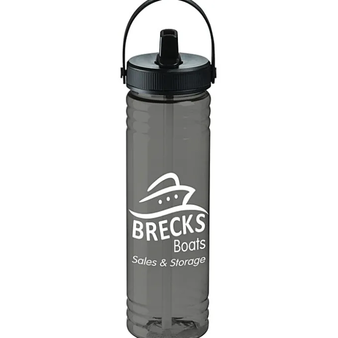Halcyon Water Bottle with Folding Flip Straw Lid - 24 oz.