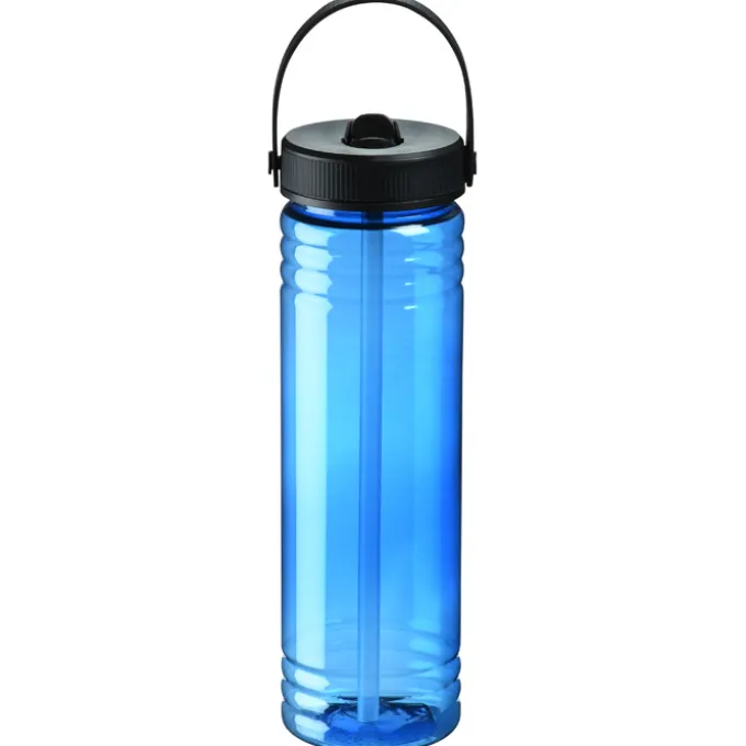 Halcyon Water Bottle with Folding Flip Straw Lid - 24 oz.