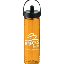 Halcyon Water Bottle with Folding Flip Straw Lid - 24 oz.