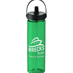 Halcyon Water Bottle with Folding Flip Straw Lid - 24 oz.