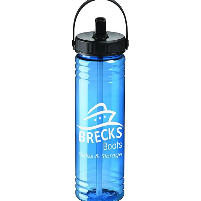Halcyon Water Bottle with Folding Flip Straw Lid - 24 oz.