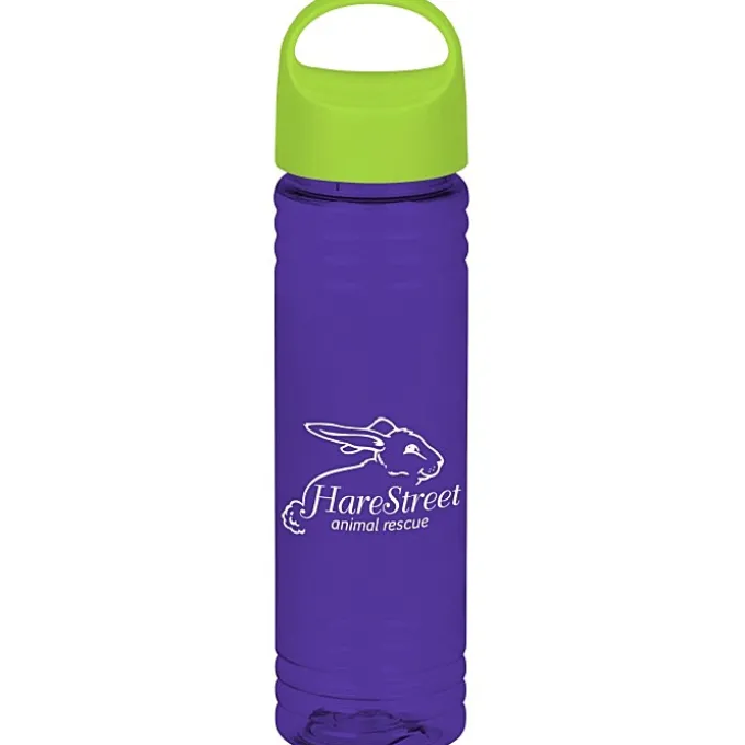 Halcyon Water Bottle with Oval Crest Lid - 24 oz