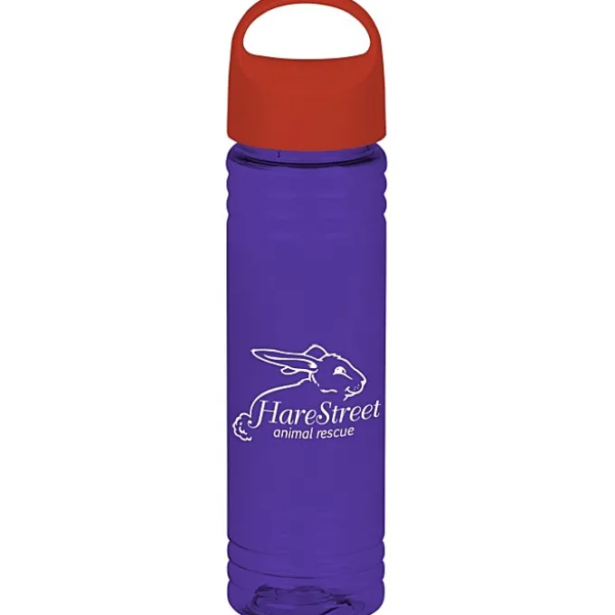 Halcyon Water Bottle with Oval Crest Lid - 24 oz