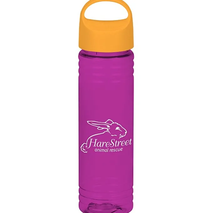 Halcyon Water Bottle with Oval Crest Lid - 24 oz