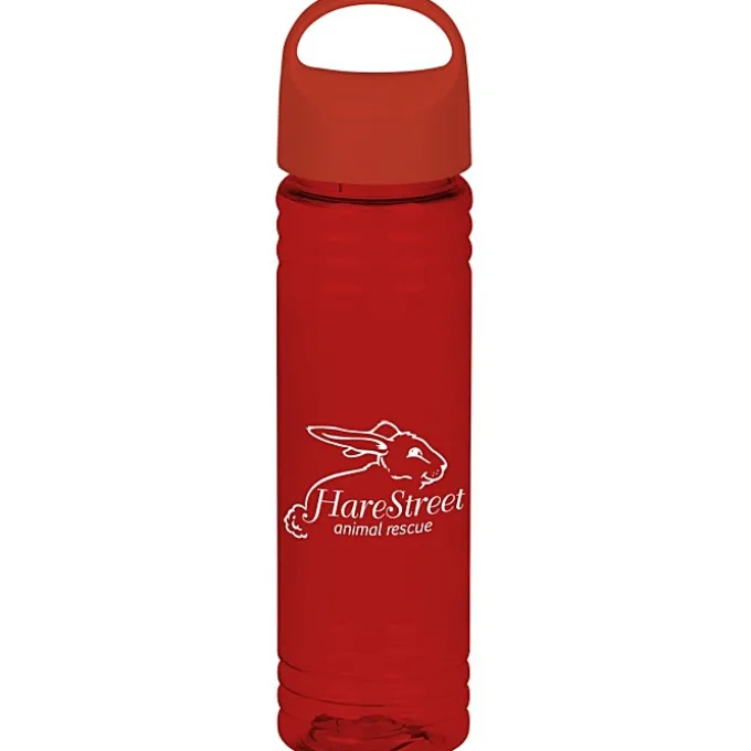 Halcyon Water Bottle with Oval Crest Lid - 24 oz