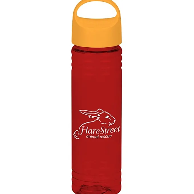 Halcyon Water Bottle with Oval Crest Lid - 24 oz