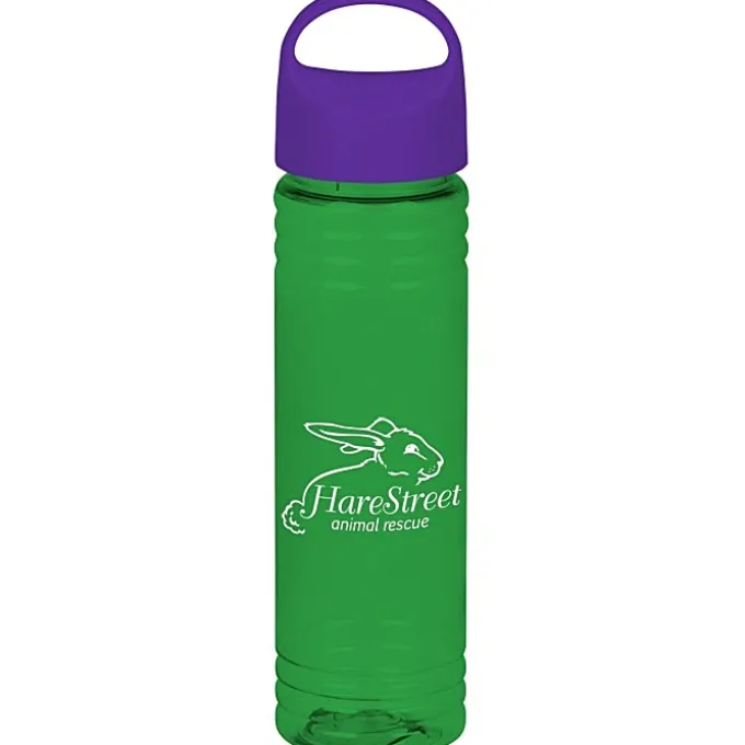 Halcyon Water Bottle with Oval Crest Lid - 24 oz