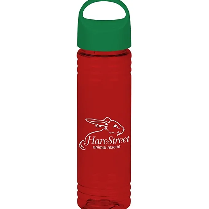 Halcyon Water Bottle with Oval Crest Lid - 24 oz