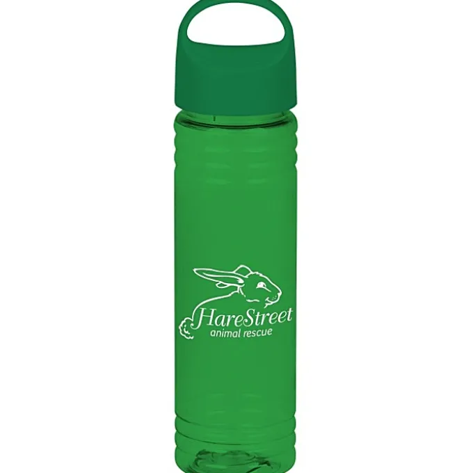 Halcyon Water Bottle with Oval Crest Lid - 24 oz