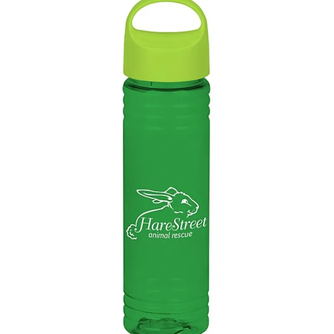 Halcyon Water Bottle with Oval Crest Lid - 24 oz