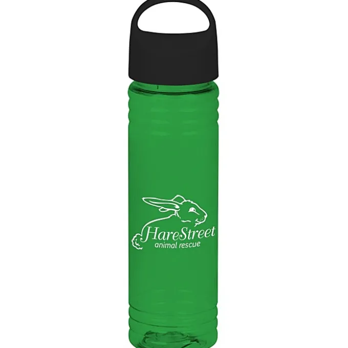 Halcyon Water Bottle with Oval Crest Lid - 24 oz