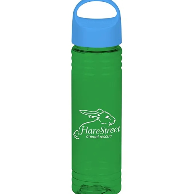 Halcyon Water Bottle with Oval Crest Lid - 24 oz